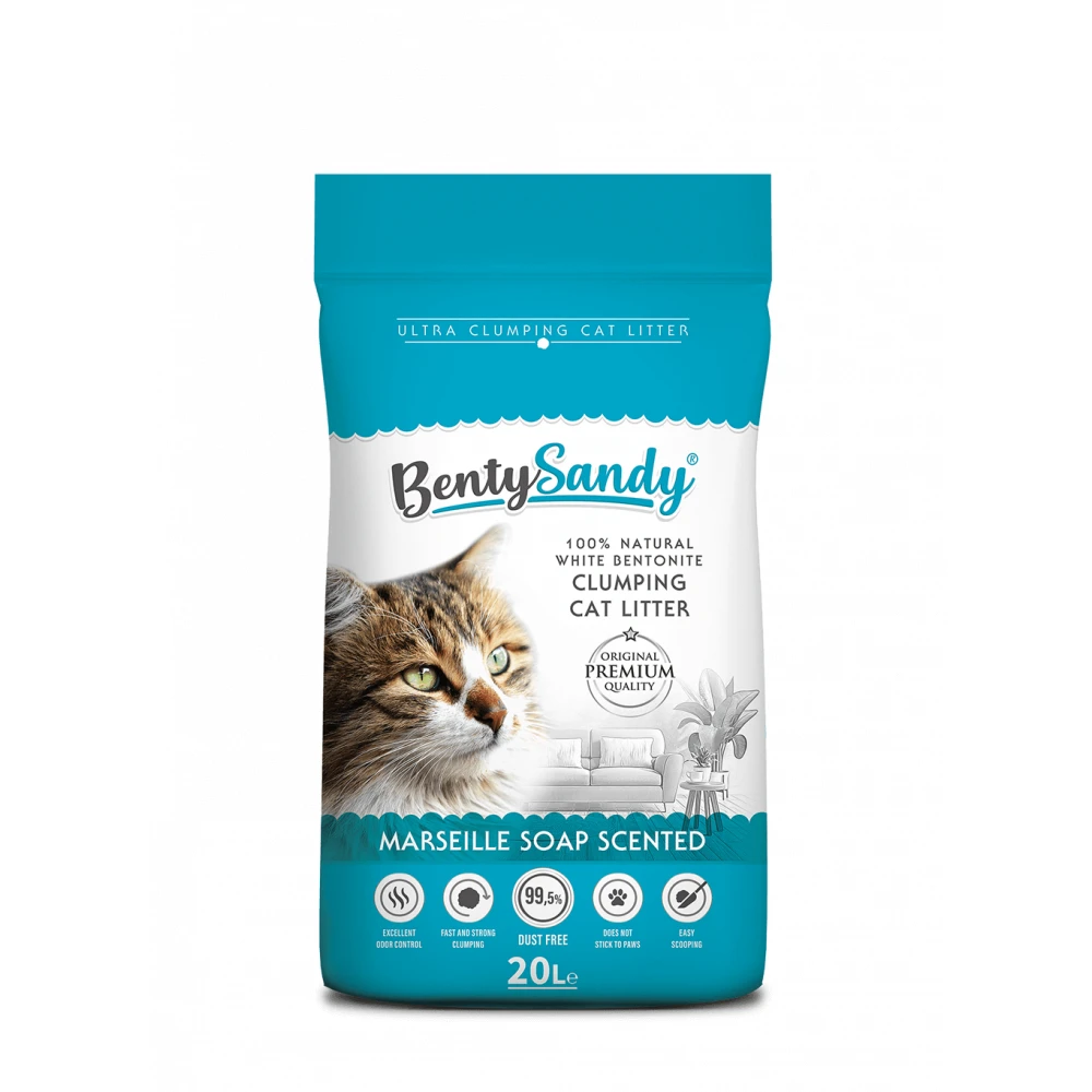 Marseille cat litter, 20 liters, Benty Sandy
